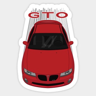 Custom pontiac gto 2004 - Red Sticker